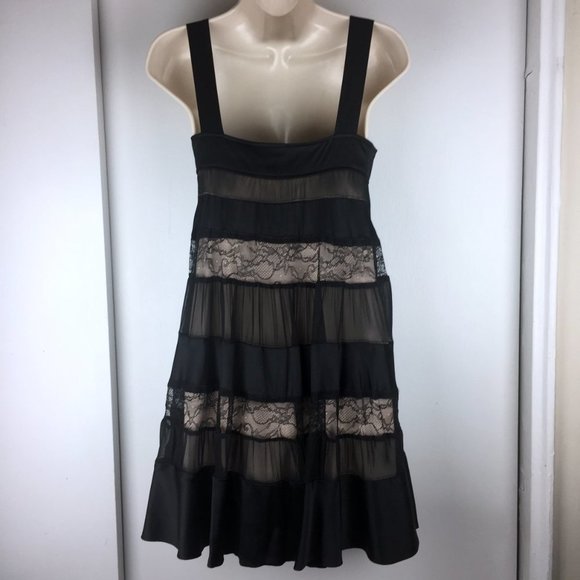 DIANE VON FURSTENBERG Abby Black Silk & Lace Dress - Picture 7 of 11